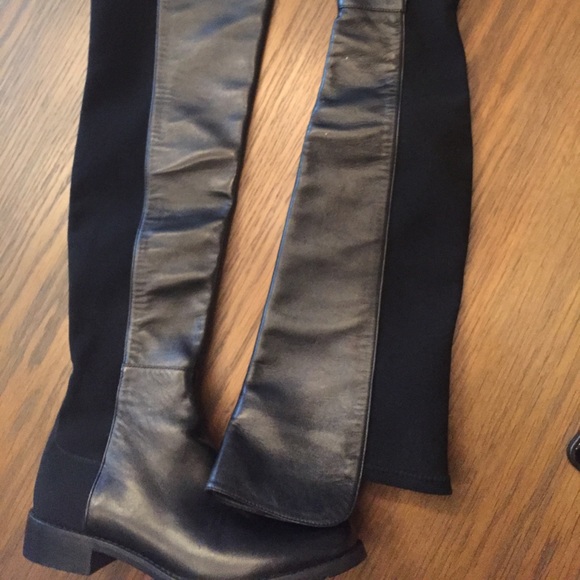 FLASH SALE Stuart Weitzman 5050 Black Nappa Boot - Picture 4 of 8